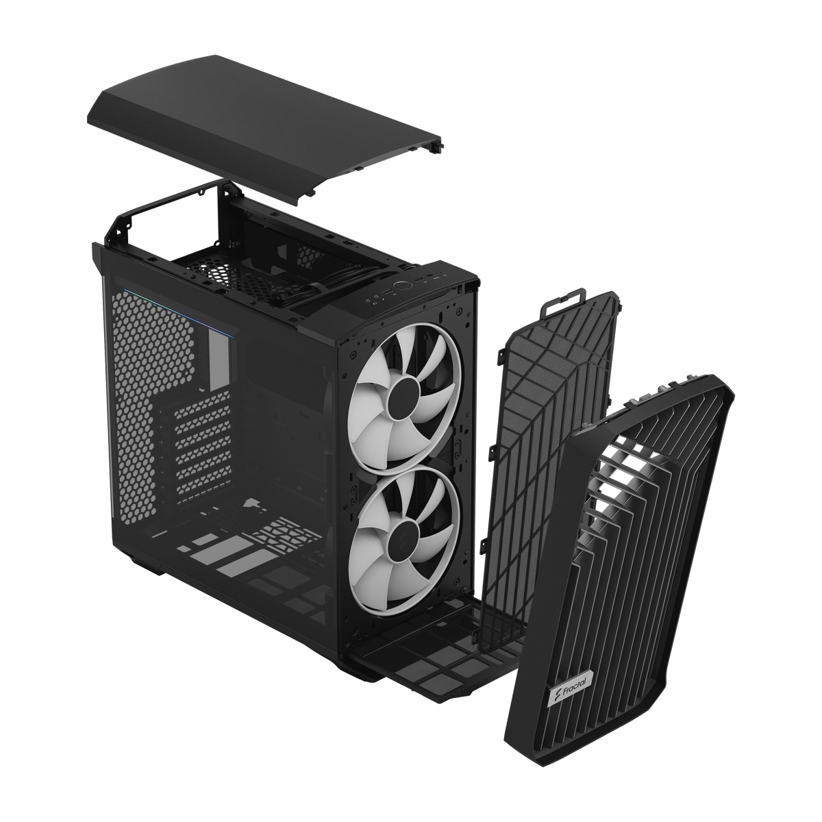 Kasë për PC Fractal Design Torrent Compact RGB Black TG, e zezë