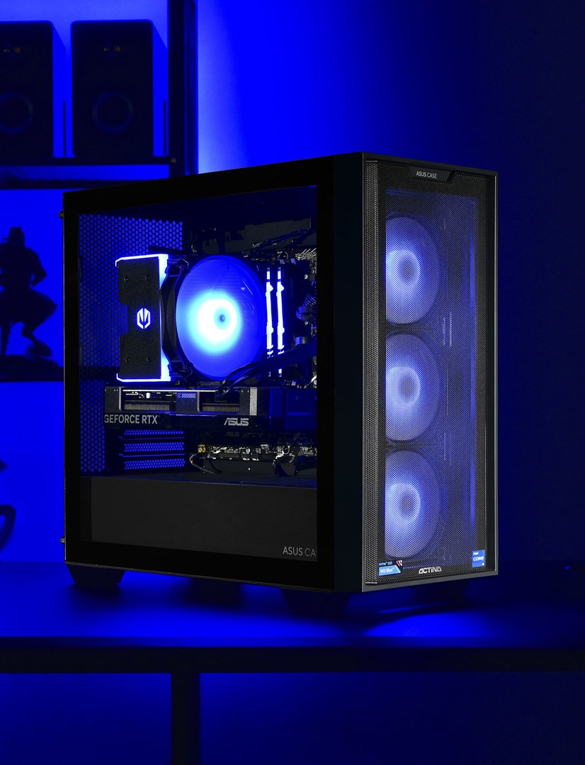 Kompjuter Gaming Actina, AMD Ryzen 7 5700X, 32GB DDR4, 1TB SSD, NVIDIA RTX 4070, Mini Tower, i zi