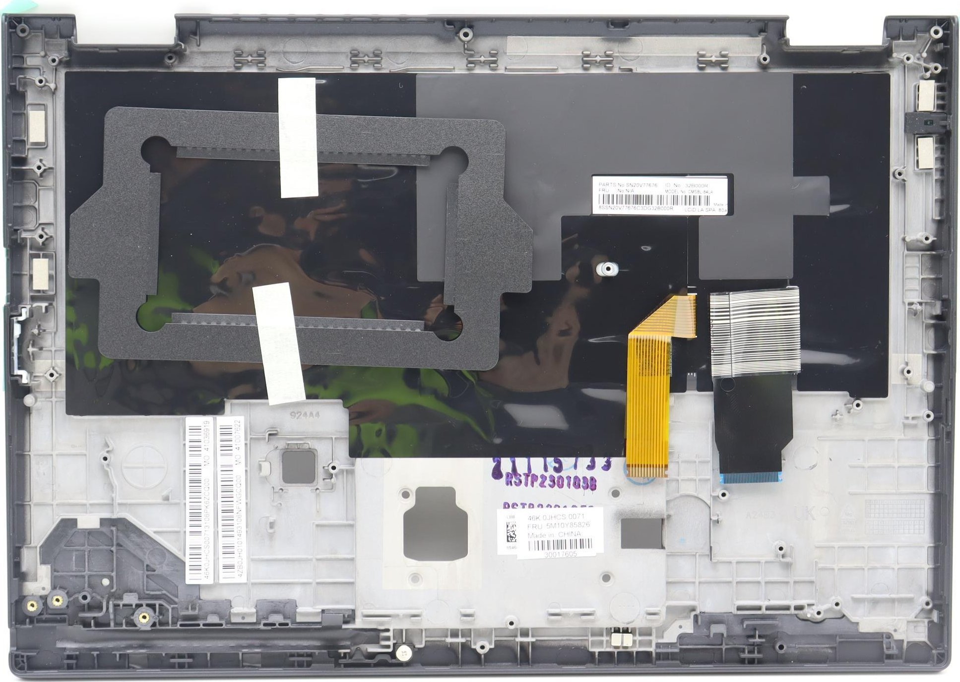 Mbulesë me tastierë laptopi Lenovo 5M10Y85808, pjesë rezervë origjinale, e zezë