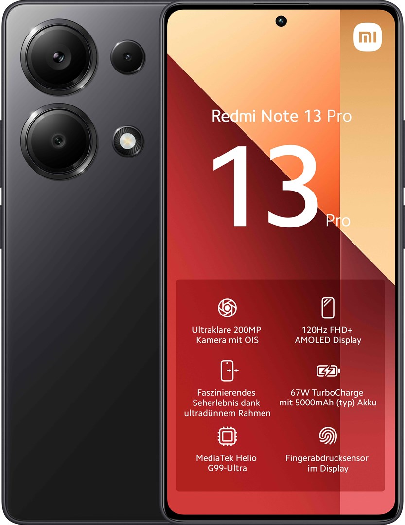 Celular Xiaomi Redmi Note 13 Pro 256GB, 6.67", 8GB RAM, 4G, i zi