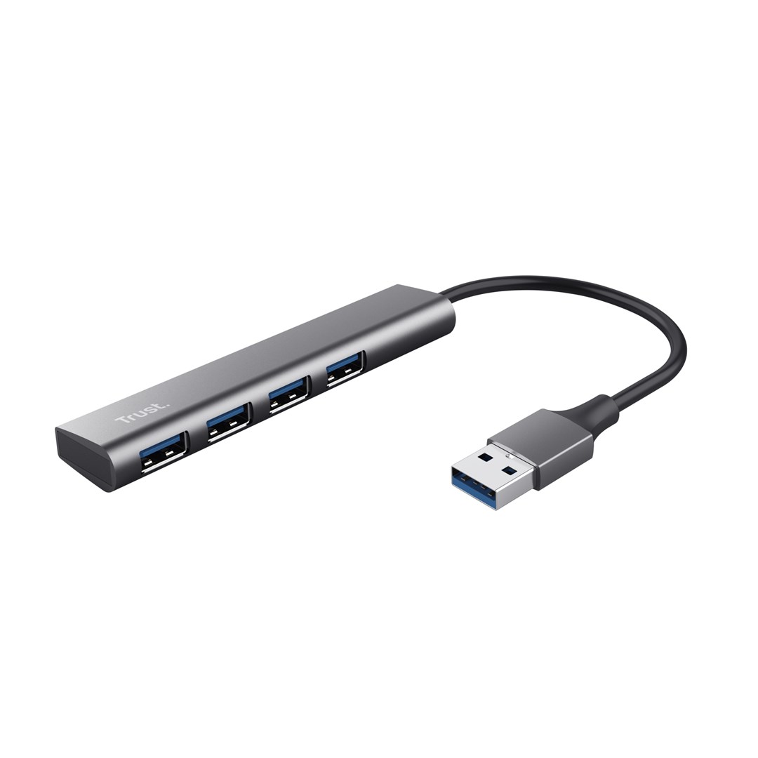 USB Hub Halyx, 4 porta USB 3.2 Gen1, 5Gbps, i argjendtë