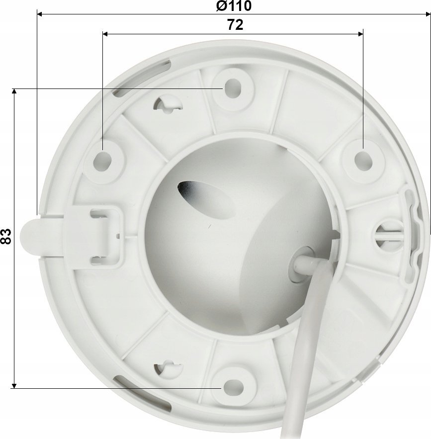 Kamerë IP dome Dahua IPC-HDW1439V-A-IL, 4 Mpx, lentë 2.8mm, e bardhë
