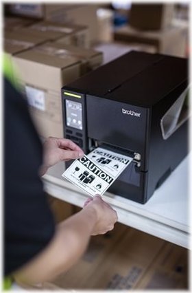 Printer etiketash Brother TJ-4021TN, industrial, termik, gri