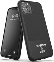Mbrojtës celulari Dr Nona SuperDry Molded Canvas për iPhone 11 Pro Max, i zi