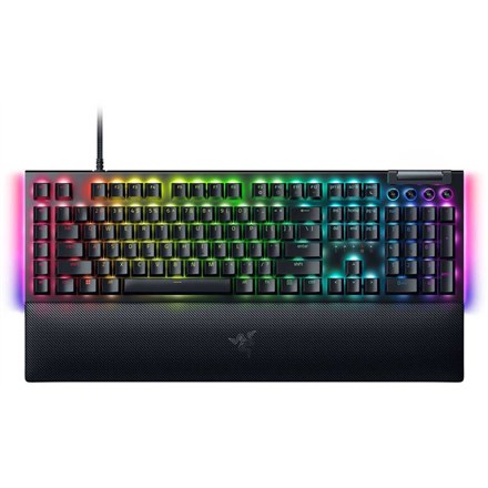 Tastierë për lojëra Razer BlackWidow V4, Razer Green, RGB, nordike, e zezë