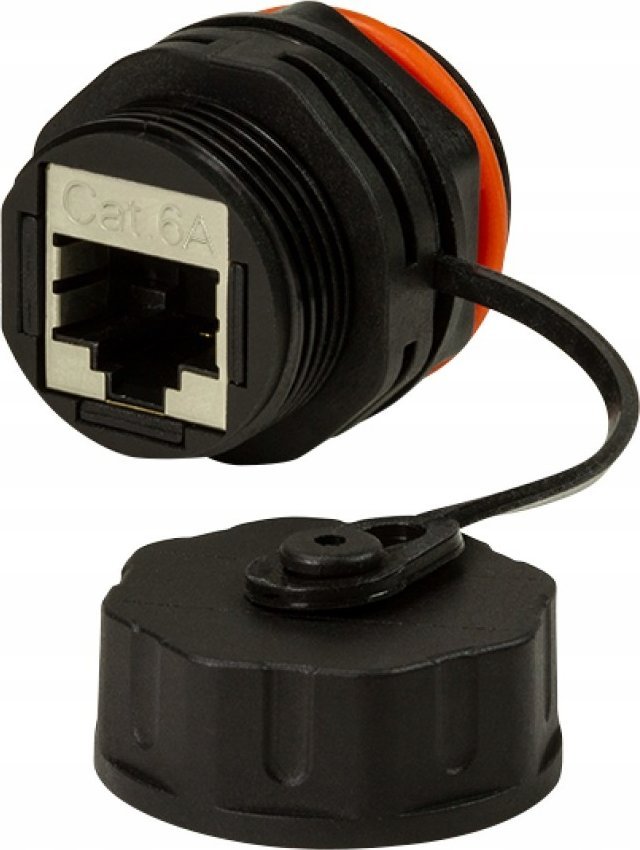 Bashkues rrjeti Techly 363548, RJ45 Cat6a S/FTP, i mbrojtur