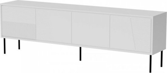 Komodë Cama Meble ABI, chipboard MDF, 200x38x62cm, e bardhë