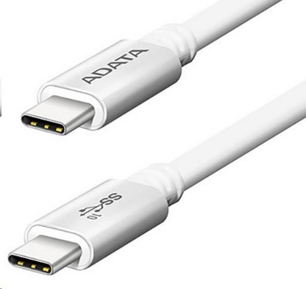 Kabllo ADATA, USB-C, C 3.1 GEN1 (5Gbps), 1m, e bardhë