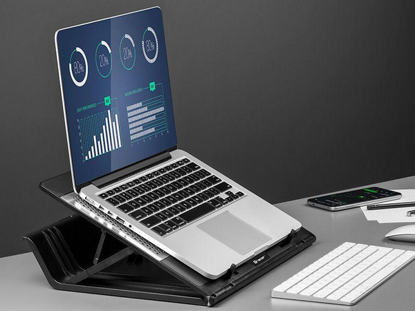 Ладилник за лаптоп Tracer Officer TRASTA46890, 17\", 2 вентилатори, сино ЛЕД