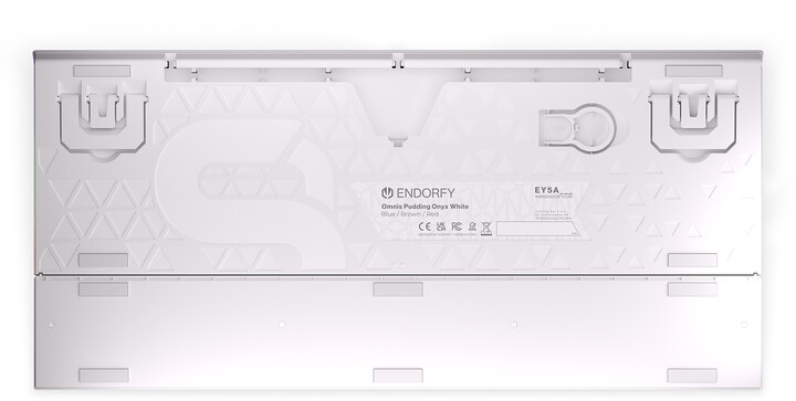 Tastierë Endorfy Omnis Pudding Onyx White Blue, Kailh Blue, US, e bardhë