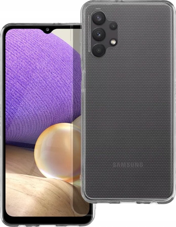 Mbulesë silikoni për telefon Samsung Galaxy A32 5G, transparente, e hollë, transparente