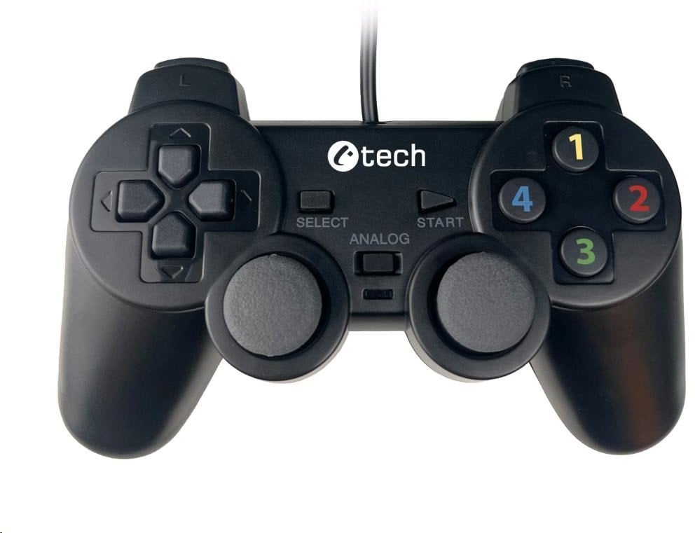 Gamepad C TECH Callon Pro, PC PS3, X input, me vibrim, i zi