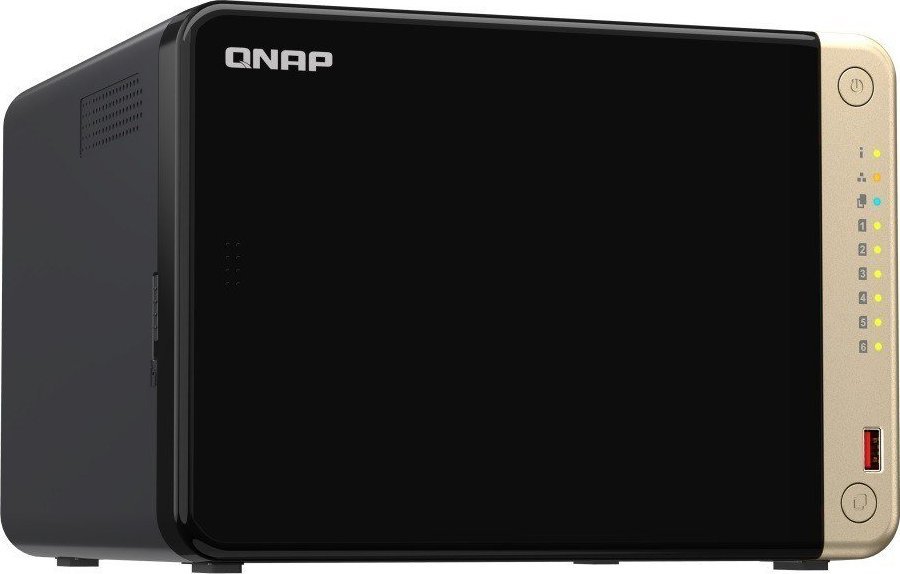 Server NAS QNAP TS-664 8GB, 6 slote, 2.5GbE, gri