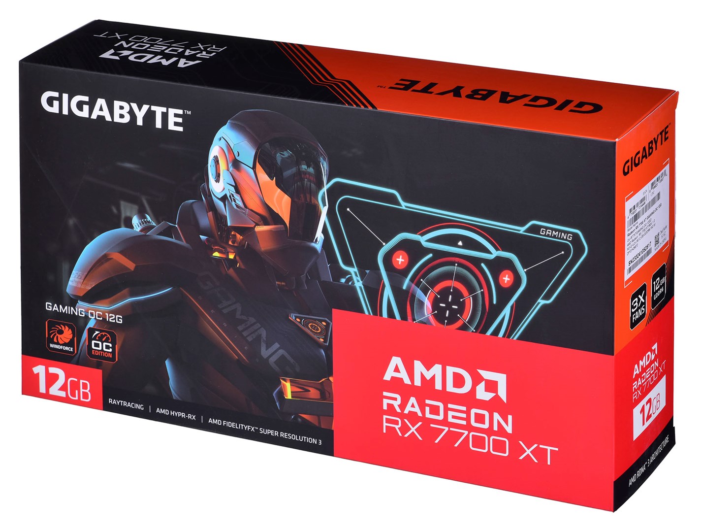 Графичка картичка GIGABYTE Gaming AMD Radeon RX 7700 XT, OC, 12 GB GDDR6