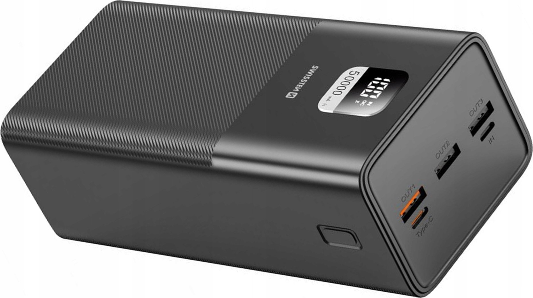 Powerbank Swissten Power Line, 50000 mAh, 100W Power Delivery, црн