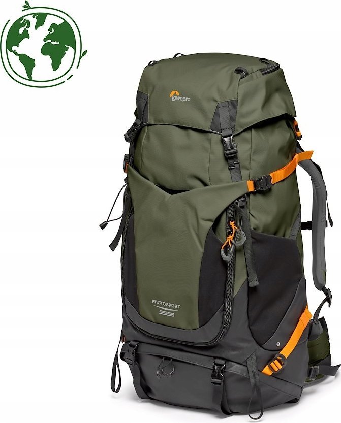 Çantë shpine fotografike Lowepro PhotoSport Pro 55L AW IV S/M, 55L, rezistente ndaj motit, gri