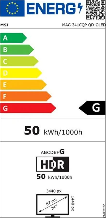 Монитор MSI MAG 341CQP QD, 34", WQHD, црн