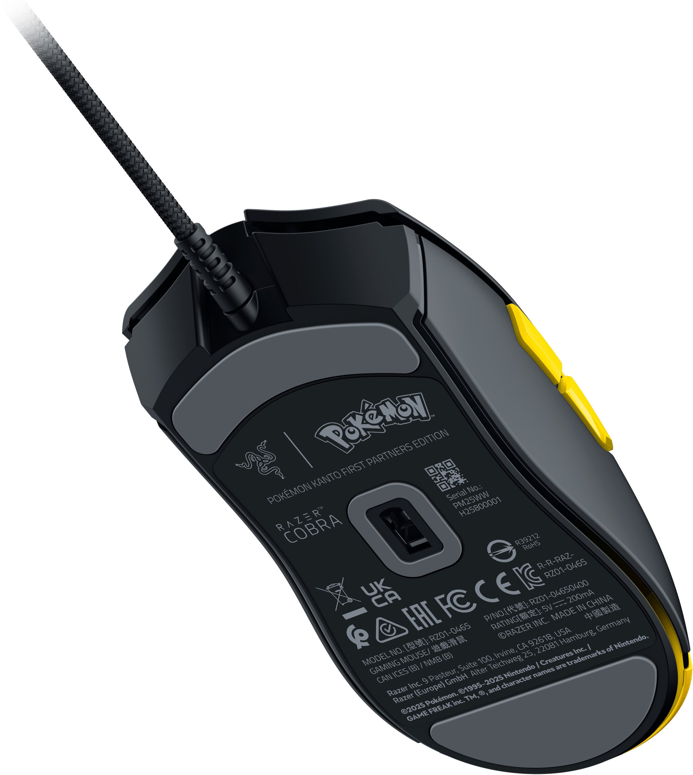 Maus lojërash Razer Cobra Pokémon Kanto, optik, RGB, me kabllo