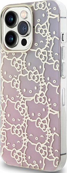 Futrollë telefoni Hello Kitty për iPhone 15 Pro Max, 6.7", TPU, rozë