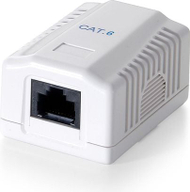 Prizë rrjeti Equip Surface-Mounted, CAT6, 1x RJ45, e bardhë