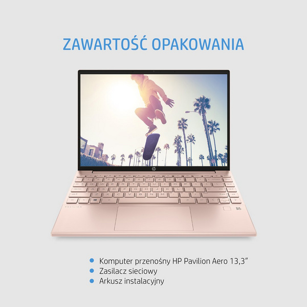 Laptop HP Pavilion Aero 13-be0244nw, 13.3", 16 GB RAM, 512 GB SSD, Ryzen7, AMD Radeon Graphics, i bardhë