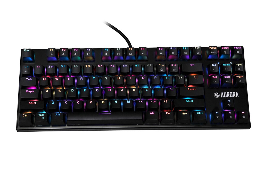 Tastierë iBOX Aurora K-2R, Blue Switch, RGB, e zezë