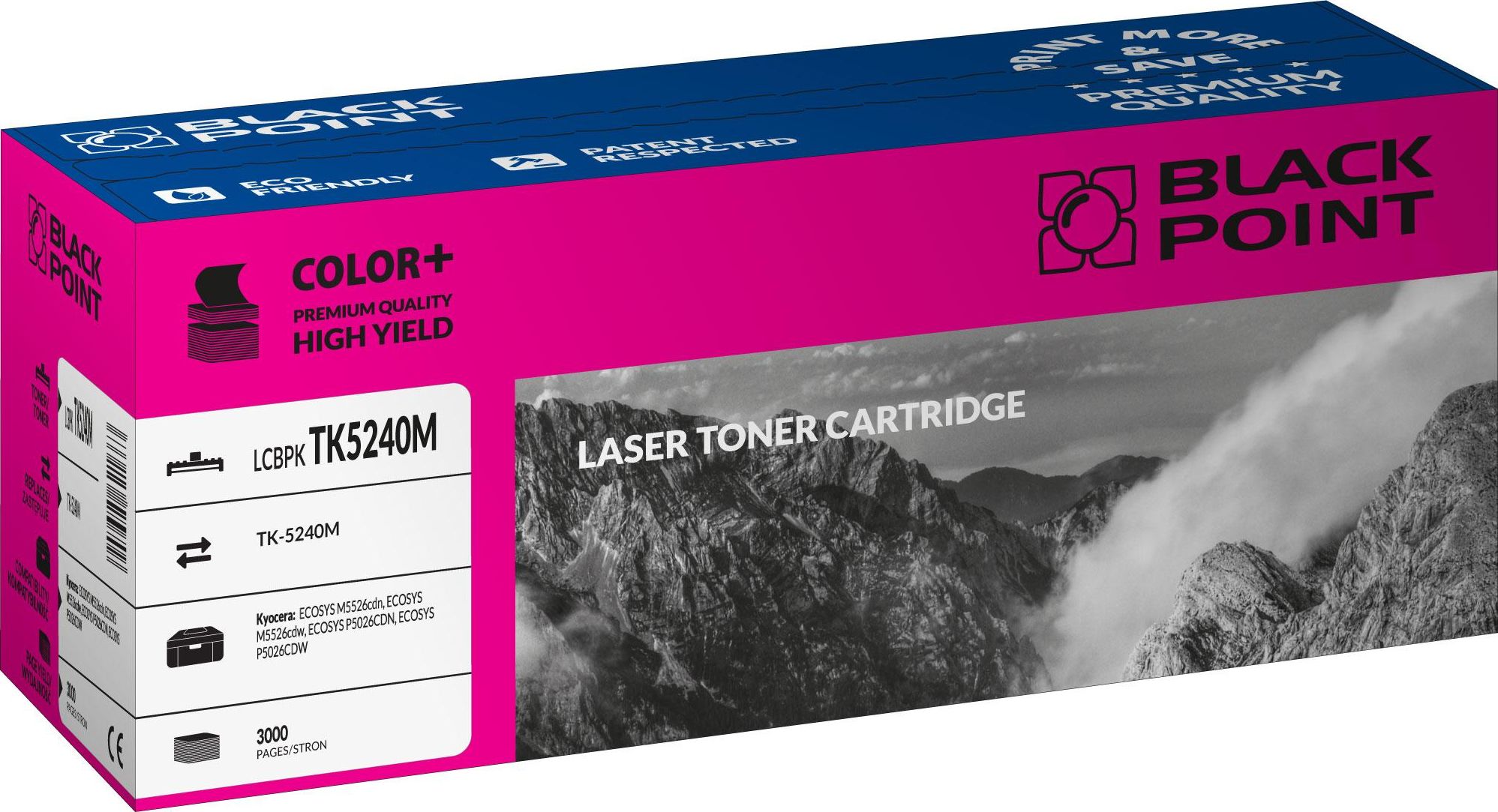 Toner Black Point LCBPKTK5240M, magenta, zëvendësues Kyocera TK-5240M