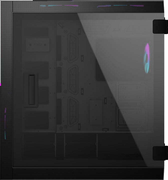 Персонален компјутер MSI MPG SEKIRA 500X, 1xARGB 120мм, стакло, црно
