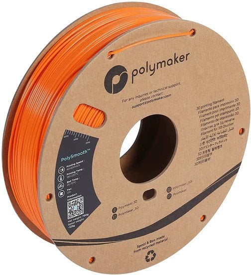 Filament 3D Polymaker PolySmooth PVB, 1.75mm, 750g, portokalli