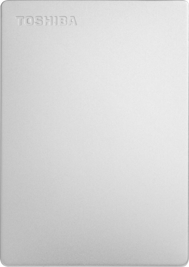 Hard disk i jashtëm Toshiba Canvio Slim, 1TB, USB 3.0, argjendtë
