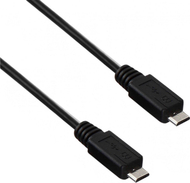 Кабел Akyga AK-USB-17, microUSB во microUSB, 0.6m, црн