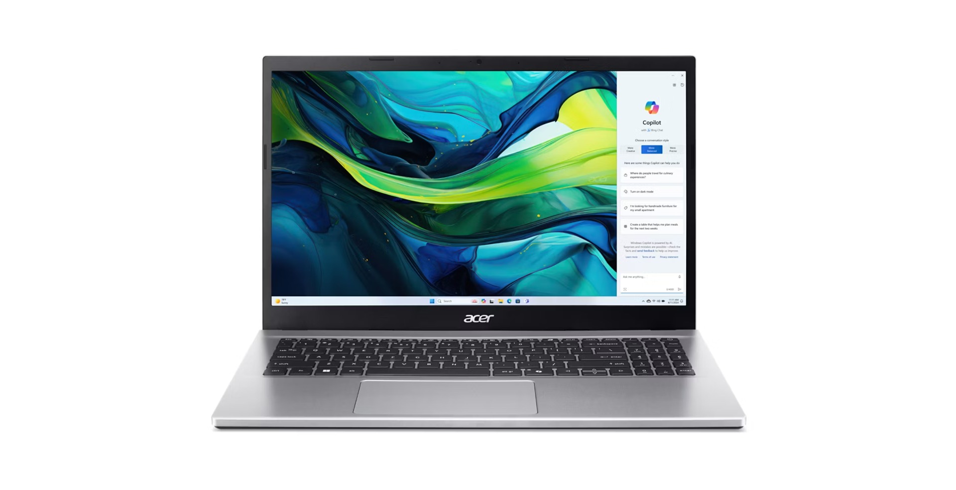 Laptop Acer NTB Aspire Go 15 (AG15-42P-R56P), 15.6", FHD, AMD Ryzen 5-5625U, 8GB RAM, 512GB SSD, AMD Radeon Graphics, i argjend