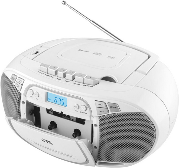 Radio JVC RC-E451W, e bardhë