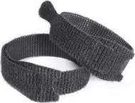 Shirita lidhës Velcro Adjustable Ties, 12mm, 200mm, të zinj, set 6 copë