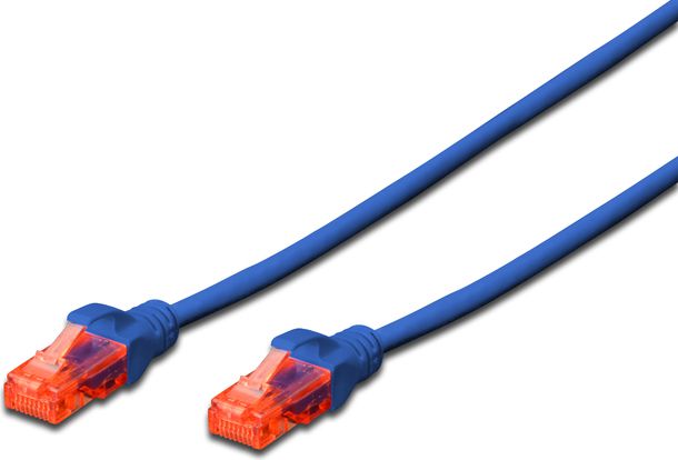 Kabllo rrjeti Digitus DK-1612-030/B, RJ-45, Cat.6, 3m, e kaltër