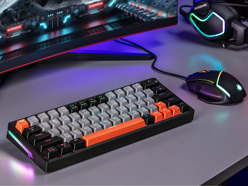 Tastierë mekanike Gaming Tracer GAMEZONE EVO1, USB, RGB, e hirtë e errët