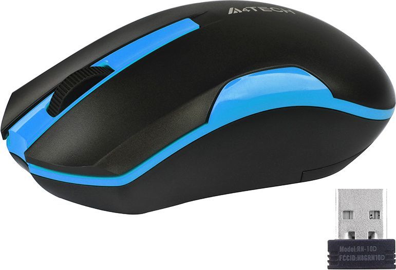 Maus A4Tech V-TRACK G3-200N-1 (A4TMYS46037), i zi/kaltërt