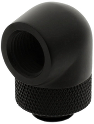 Përshtatës këndor për ftohje me ujë XSPC V2, G1/4", 90° rrotullues, i zi mat