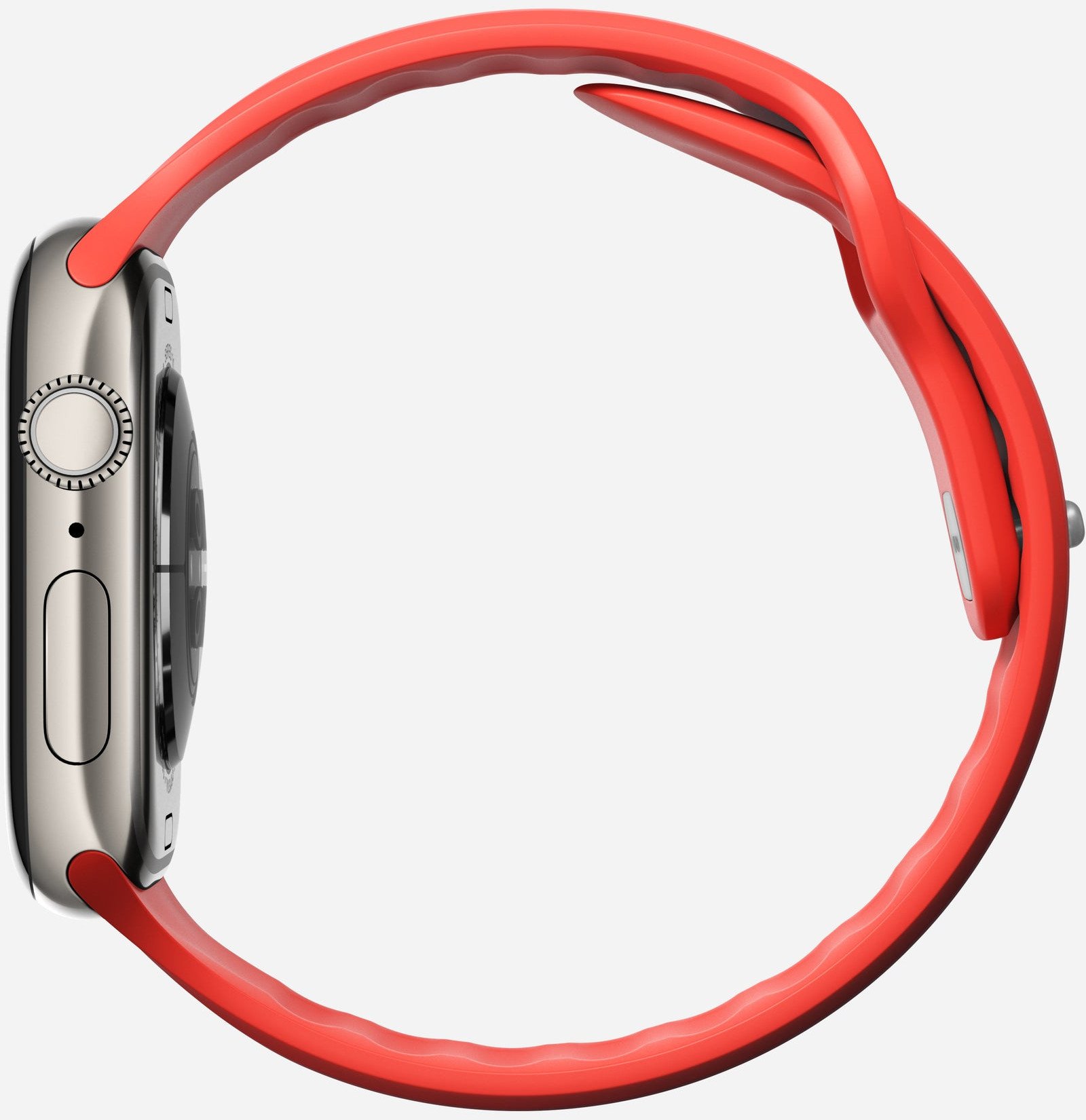 Rrip ore Nomad Tempo Band për Apple Watch 45mm 49mm, 20mm, material sintetik, rozë korale