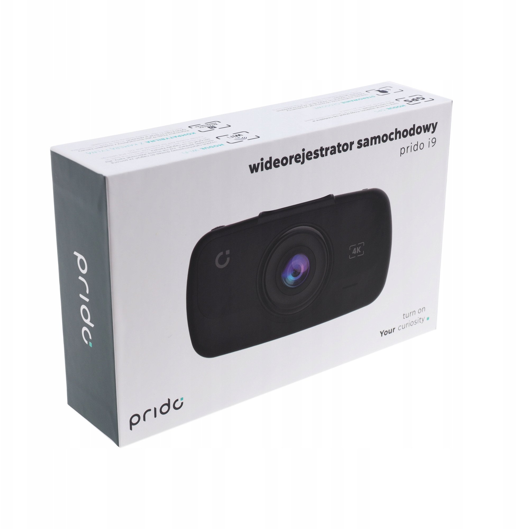 Kamerë për makinë Prido I9, 4K, GPS Wi Fi, e zezë