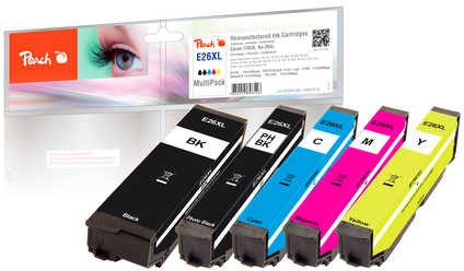 Kartutxh printeri Peach Epson T2636, MultiPack, me ngjyra