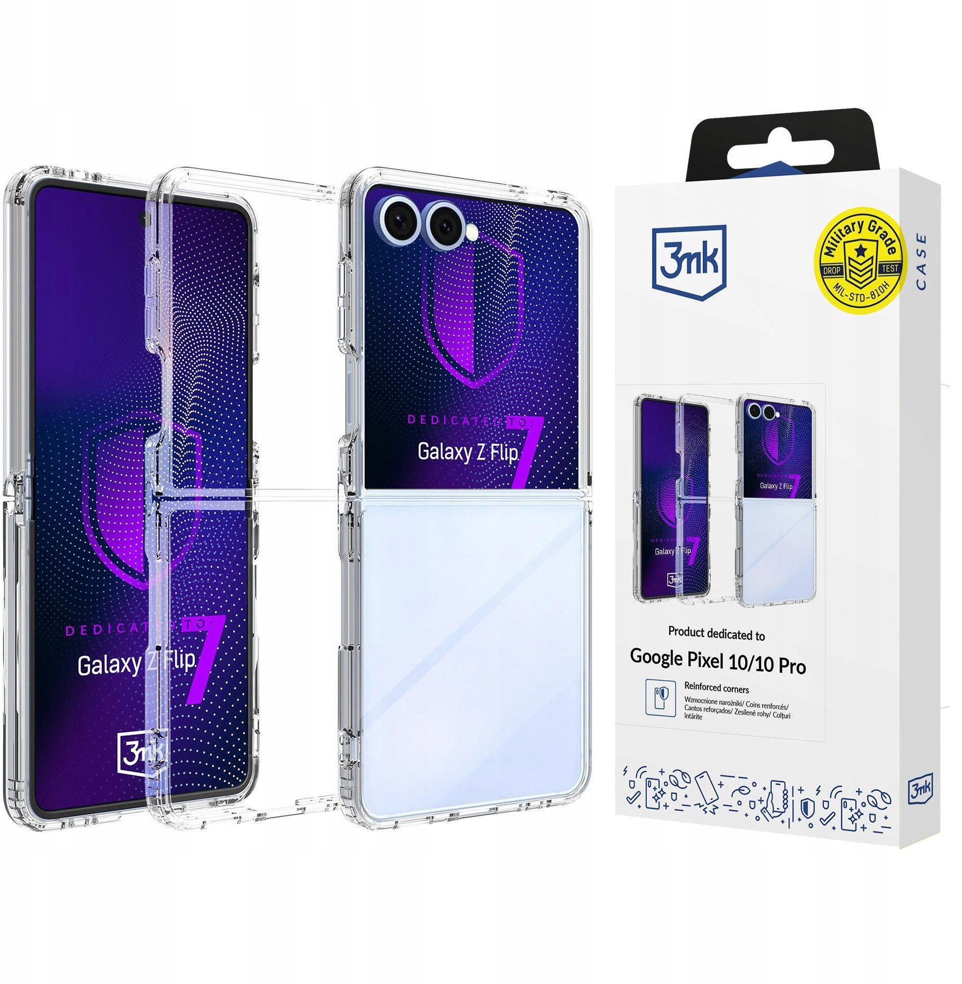 Маса за телефон 3МК Armor Case Samsung Galaxy Z Flip7, проѕирна