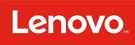 Panel reklamues Lenovo Logo, panel afishues, sfond i kuq, logo e bardhë