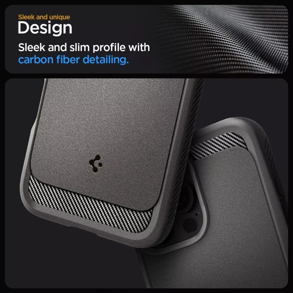 Mbulesë telefoni Spigen Rugged Armor MagFit për iPhone 16 Pro Max, kompatibile me MagSafe, standard ushtarak, gri