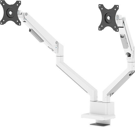 Krah monitori Neomounts DS70-250WH2, për 2 monitorë 17-32", mekanizëm me gaz, i bardhë