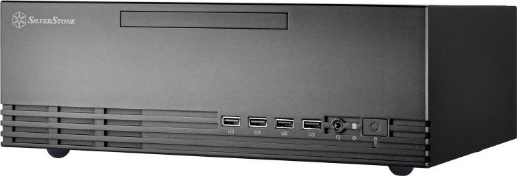 Kasa kompjuterike SilverStone Milo ML11B, Mini ITX, profil i ulët, e zezë