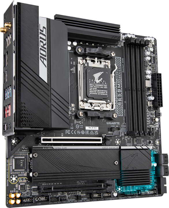 Pllakë amë GIGABYTE B650M AORUS ELITE AX - AMD B650