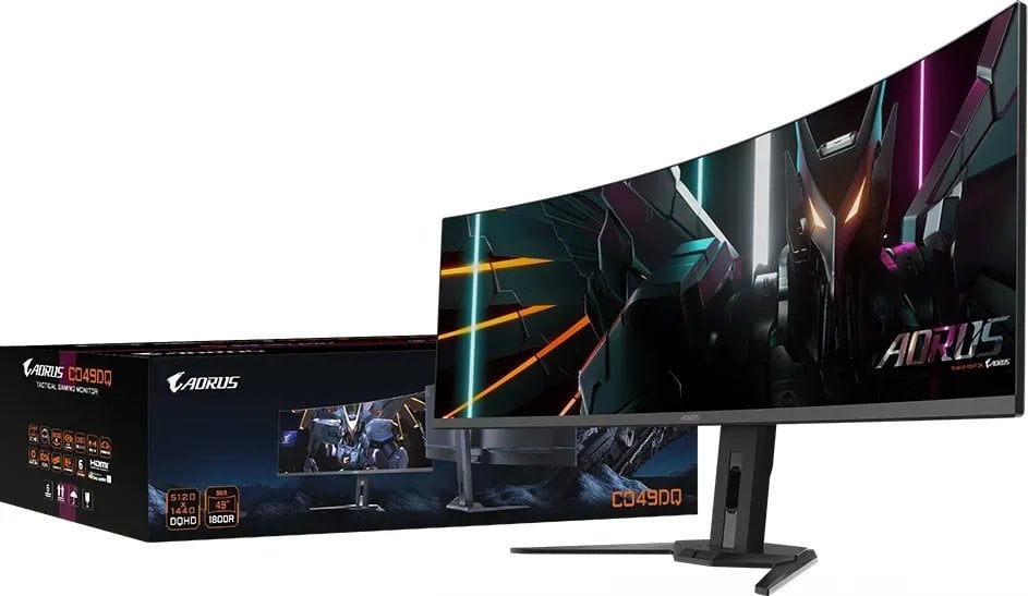 Монитор Gigabyte Aorus CO49DQ, 49", црн