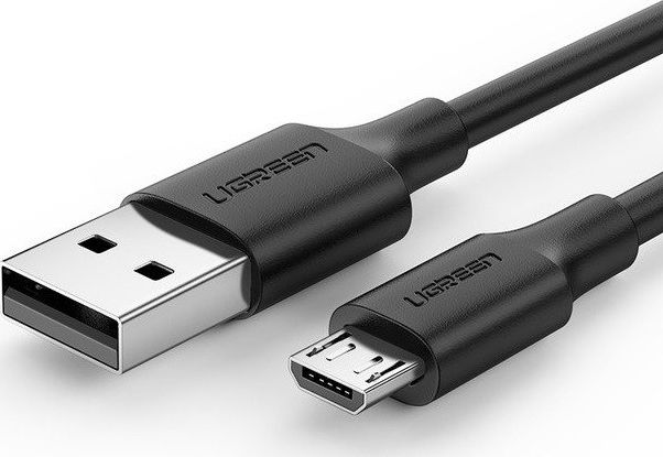 Kabllo Ugreen USB-A - microUSB, 0.5m, e zezë