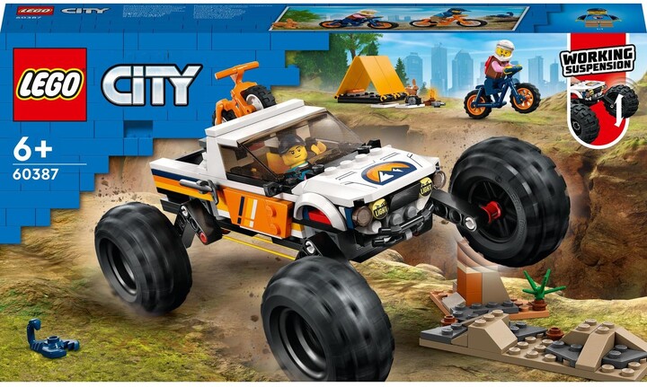 Set LEGO® City 60387 Adventure with 4x4 SUV, 252 pjesë